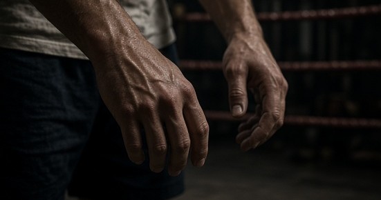 Relaxed hands preserving a clear line of sight